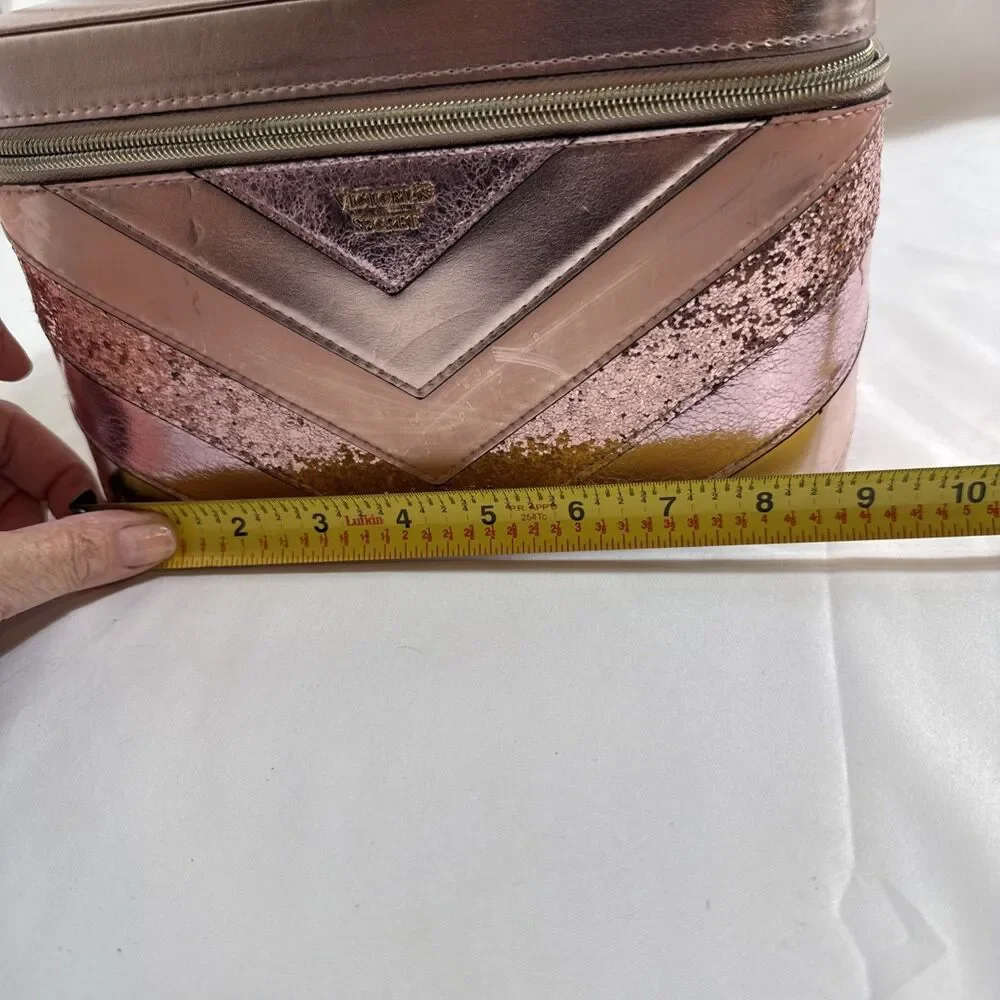 Victoria’s Secret Makeup Carry Case Pink Hard Case 9” Love Victoria Series